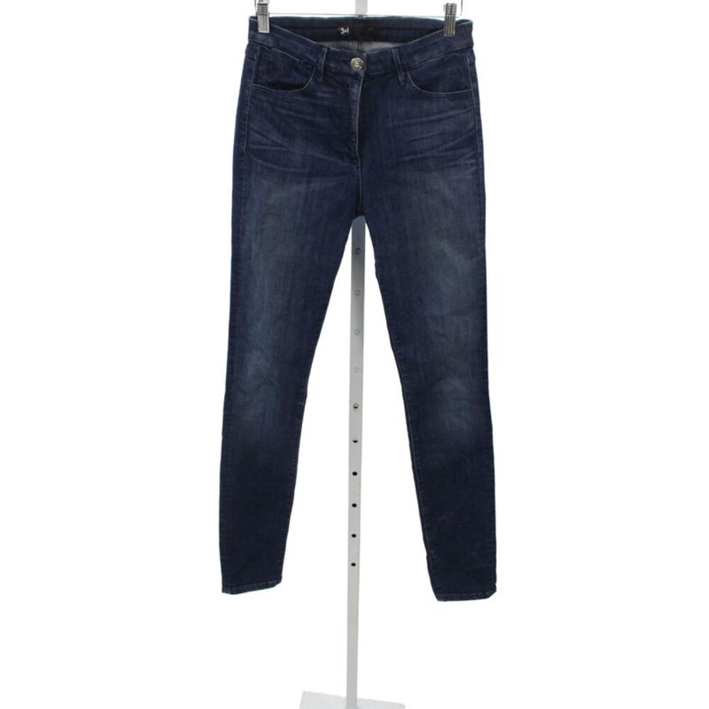 3x1 NYC Womens Skinny Jeans Blue Cotton Size 27